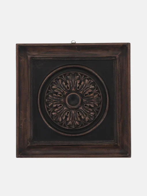 Flower Design Carved Wall Hanging