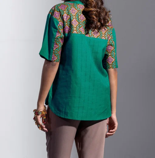 Printed Viscose Taaga Casual Top - Image 3